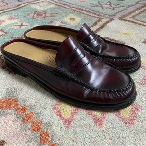 G.H Bass & Co. Weejuns loafer/mule. Oxblood/burgundy. Size 6.5 US.